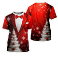 Snow Pine Tree Black And Red Christmas Women Golf Top, Christmas Golf Shirt, Ladies Golf Tops