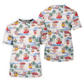 Cute Pig Beach Adventure Hawaiian Golf Polo, Golf Tops For Men, Golfing Apparel