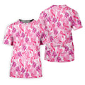 Breast Cancer Pink Ribbon Angel Wings Polo Shirt, Men's Golf Shirt, Golf Apparel For Men