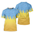 Ice Cream Pattern Hawaiian Golf Shirt, Summer Vibe Women's Golf Tops, Ladies Golf Shirts