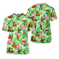 Funny Pickle Tomato Chili Tropical Hawaiian Golf Shirt, Mens Golf Polo, Printed Golf Shirts