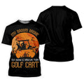 Broom Broke Now I Drive Golf Cart Halloween Polo Shirt, Women’s Golf Polo, Ladies Golf Top