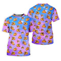 Funny Taco Cat Galaxy Pattern Golf Shirt, Mens Golf Apparel, Polo Shirts For Men