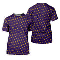 Purple Gravestone Bat Halloween Pattern Polo Shirt, Golf Shirts For Men, Mens Polo Shirts