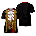 Pirate Captain Outfit Golf Shirt, Swashbuckler Costume Design, Golf Shirt For Men