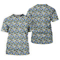 Funny Beer Pretzel Cleavage Pattern Golf Polo Shirt, Mens Golf Polo, Printed Golf Shirts