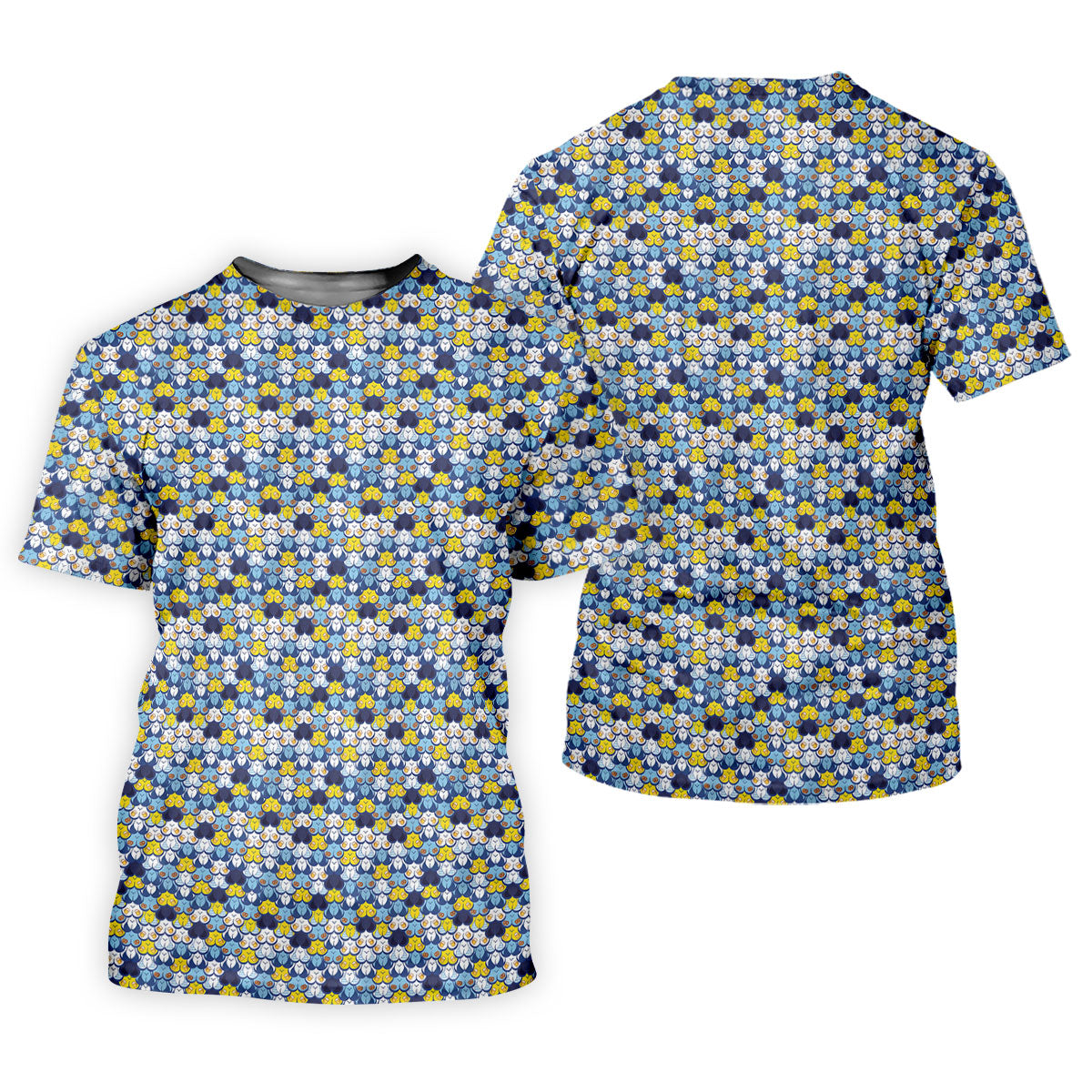 Funny Beer Pretzel Cleavage Pattern Golf Polo Shirt, Mens Golf Polo, Printed Golf Shirts