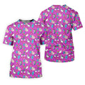 Funny Donut Fingers Pink Adult Humor Women Golf Shirts, Ladies Golf Shirt, Valentines Golf Gift