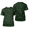 Computer Circuit Board Hawaiian Golf Shirt, Coder Gift Women's Golf Tops, Ladies Golf Shirts