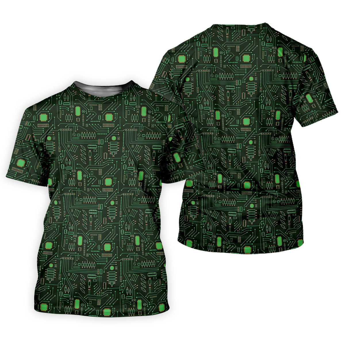Computer Circuit Board Hawaiian Golf Shirt, Coder Gift Women's Golf Tops, Ladies Golf Shirts