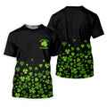 Shenanigans Coordinator Golf Ball Pattern St Patrick Day Black Golf Shirt, Golf Tops For Men, Golf Shirts For Men