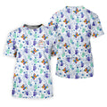Autism Awareness Colors Puzzles Butterfly Floral Golf Shirt, Women's Golf Tops, Ladies Golf Shirts