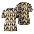 Halloween Ghost Pattern Golf Polo Shirt, Men's Golf Shirts, Hawaiian Golf Shirt