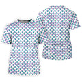 Suicide Awareness Feather Ribbon Pattern Women’s Golf Polo, Golf Tops For Women