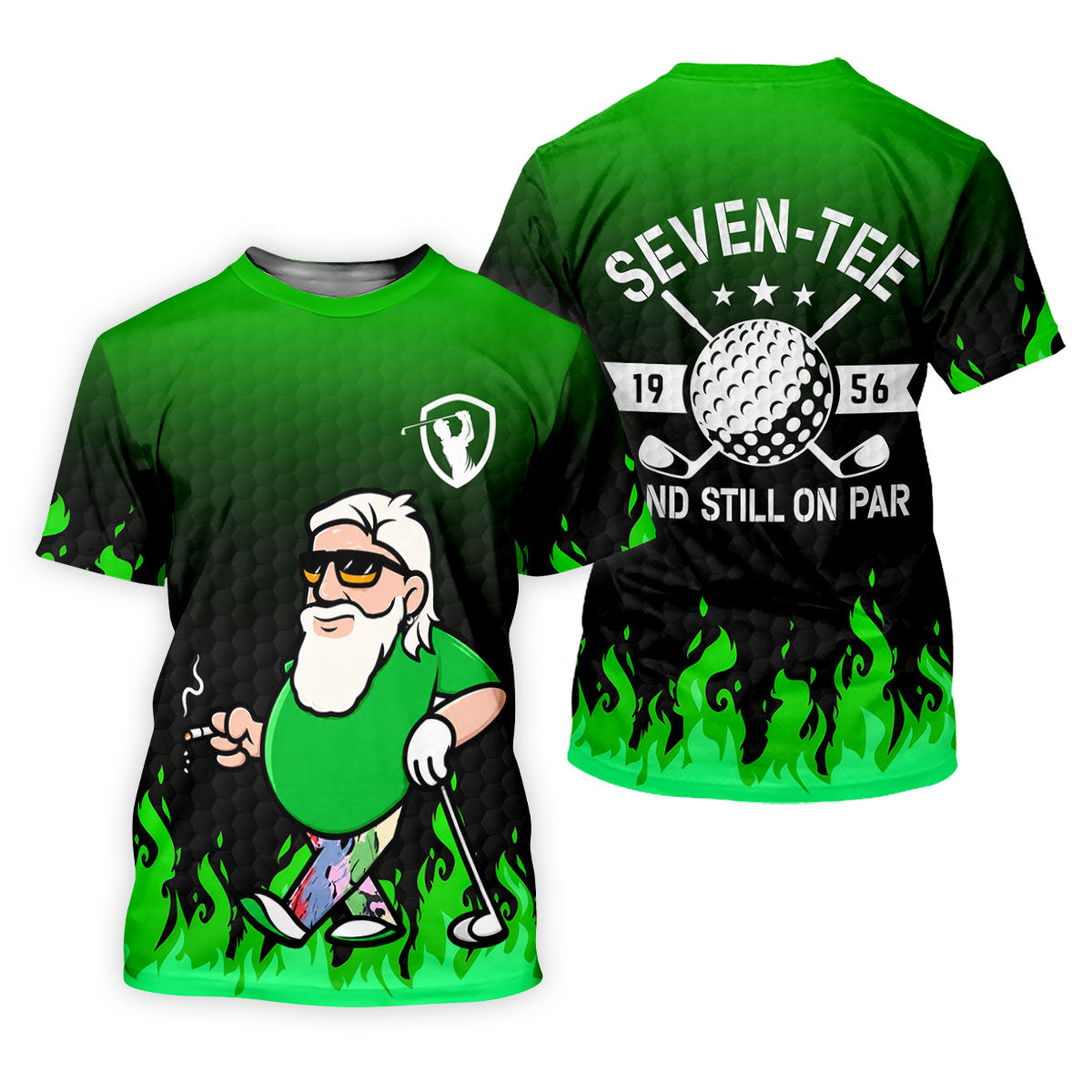 Custom Year Seven Tee And Still On Par Golf Polo Shirt, Women's Golf Polo, Ladies Golf Shirts
