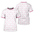 Pink Ribbon Golf Clubs Breast Cancer Polo Shirt, Golf Shirts For Men, Mens Golf Apparel