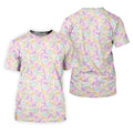 Easter Bunny Seamless Pattern Women Golf Top, Fun Women's Golf Shirts, Cute Golf Outfit, Ladies Golf Shirts