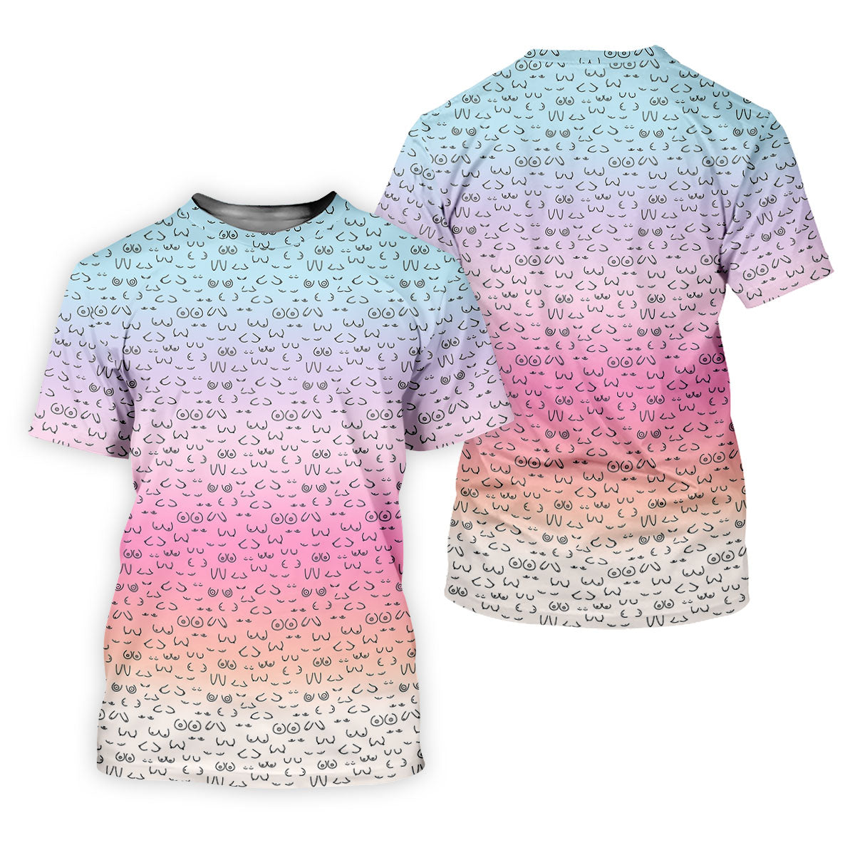 Funny Adult Humor Ombre Golf Shirt, Fun Men's Golf Polos, Polo Shirts For Men, Golf Gift For Him