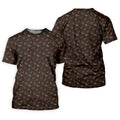 Turkey Hunting Seamless Pattern Funny Golf Shirts, Women's Golf Tops, Ladies Golf Shirts