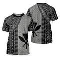 Polynesian Tribal Pattern Vintage Golf Shirt, Hawaiian Golf Shirt, Golf Shirt For Women