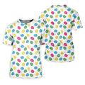 Colorful Easter Eggs White Golf Shirt, Cute Golf Outfit, Ladies Golf Shirts, Women's Polo Shirt