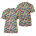 Autism Awareness Color Leopard Pattern White Golf Shirt, Women's Golf Tops, Ladies Golf Shirts, Ladies Golf Polos