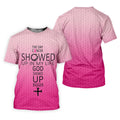 Cancer Showed Up God Showed Up Bigger Breast Cancer Polo Shirt, Women's Golf Tops