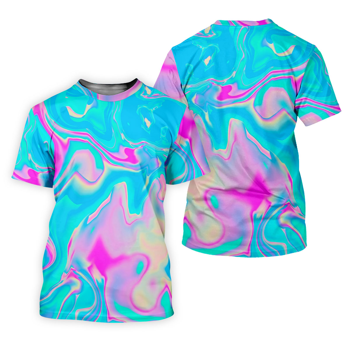 Pastel Marble Abstract Swirl Pattern Golf Shirt, Polo Shirts For Men, Men's Golf Shirt