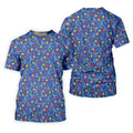 Autism Puzzle Ribbon Pattern Women's Golf Tops, Autism Awareness Color Ladies Golf Polos
