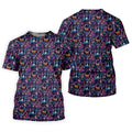 Colorful Ghost Pumpkin Floral Halloween Polo Shirt, Women’s Sleeveless Golf Shirt, Ladies Golf Top