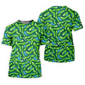Golf Course Layout Golf Shirt, Fairway Water Hazard Pattern, Golf Shirt For Women