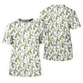 Autism Awareness Ribbon Women's Golf Tops, Autism Ribbon Ladies Golf Shirts, Ladies Golf Polos