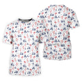 Flamingo Funny Golf Pattern Polo Shirt, Men's Golf Shirt, Golf Apparel For Men