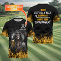 I Make Golf Ball And Beer Disappear Custom Golf Polo Shirt, Skull Golf Shirt, Gift For Golfers