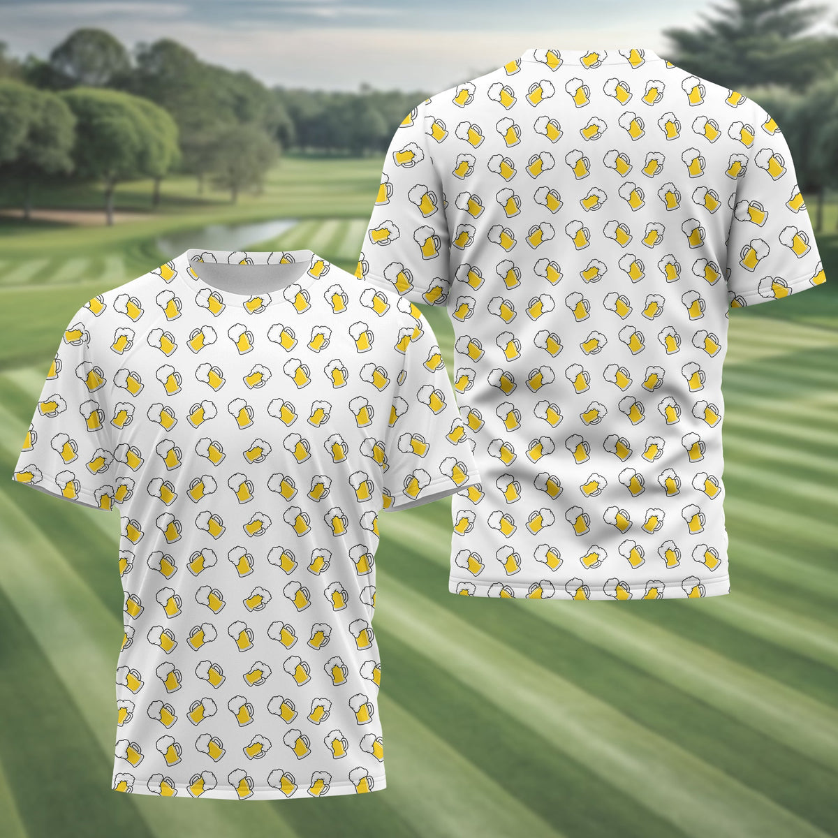 Beer Men's Golf Polo Shirt, Funny Golf Shirt, Gift For Golfers