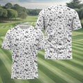 White Galaxy Golf Polo Shirt, Gift For Golfers, Golf Gift For Men