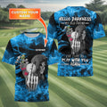 Hello Darkness My Old Friend Personalized Golf Polo Shirt, Golf Shirt For Men, Gift For Golfers