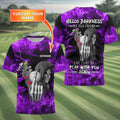 Hello Darkness My Old Friend Personalized Golf Polo Shirt, Golf Shirt For Men, Gift For Golfers