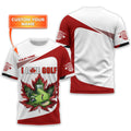 Canadian Maple Leaf Men's Golf Polo Shirt, Golfing Apparel, Golf Gifts For Men