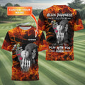 Hello Darkness My Old Friend Personalized Golf Polo Shirt, Golf Shirt For Men, Gift For Golfers