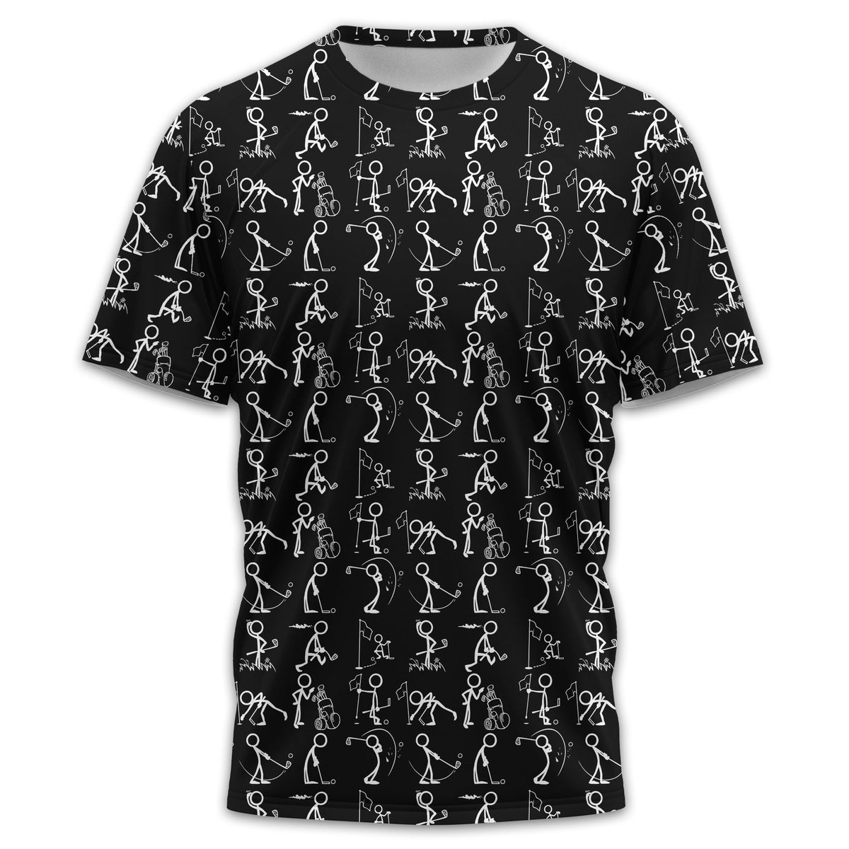 Black Golf Polo Shirt, Funny Golf Shirt, Gift For Golfers