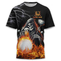 Golf And Beer That's Why I'm Here Custom Skull Golf Polo Shirt, Gift For Golfers, Golf Gift For Men