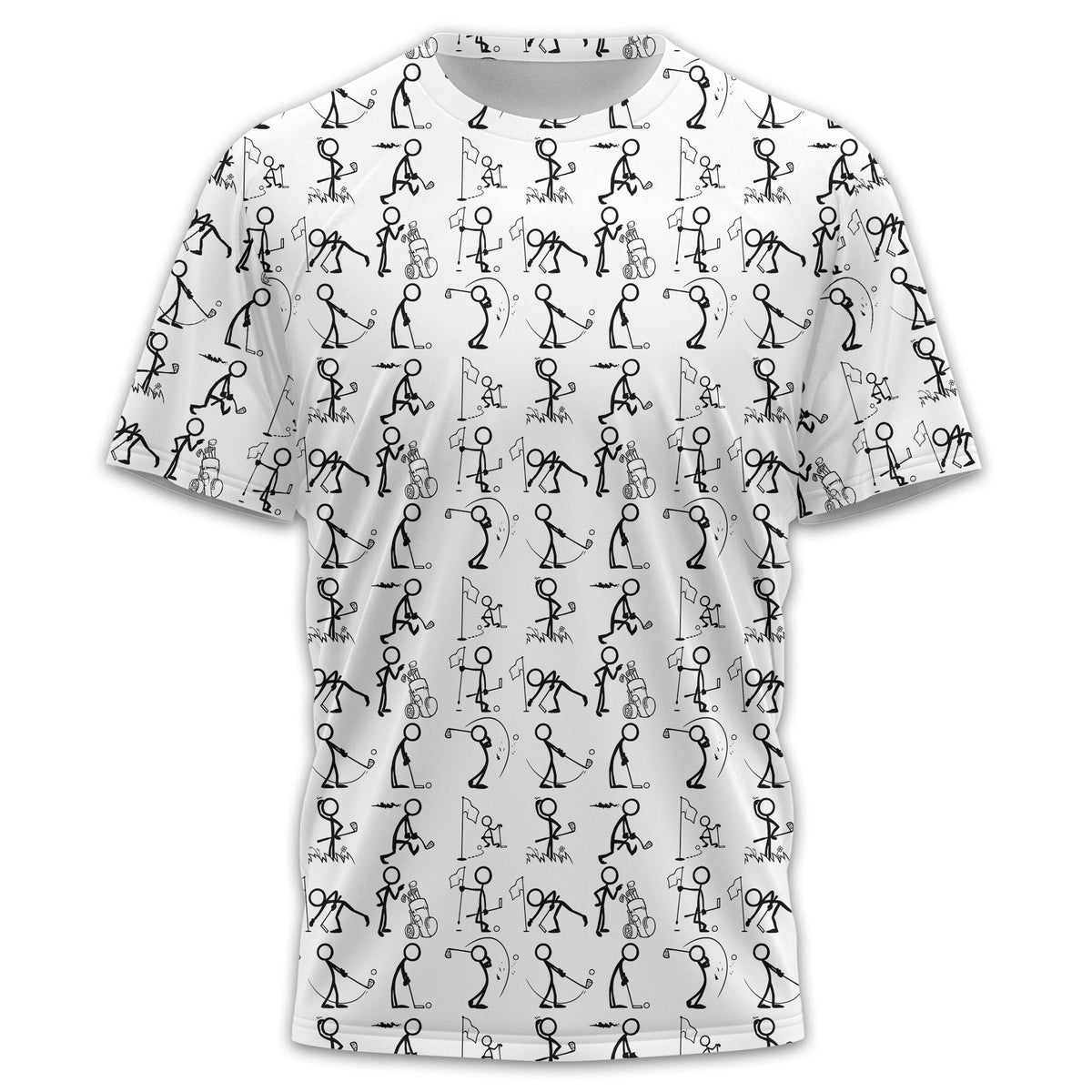 White Golf Polo Shirt, Funny Golf Shirt, Gift For Golfers