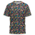 Floral Swallows Men's Golf Polo Shirt, Golfing Apparel, Gift For Golfers