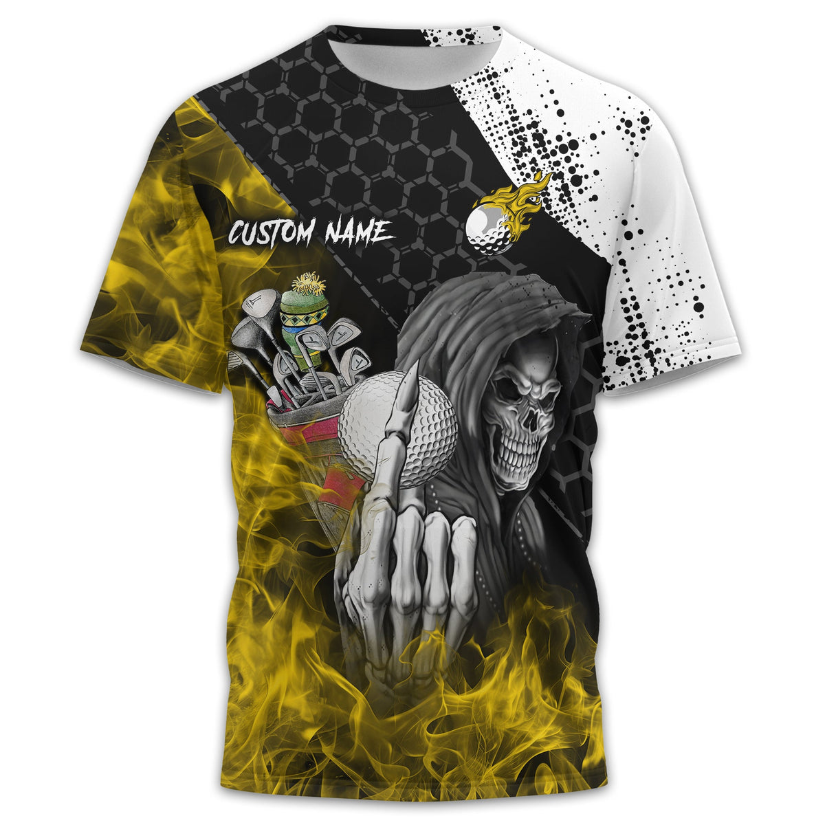 Hello Darkness My Old Friend Custom Golf Shirt, Present For Golfer
