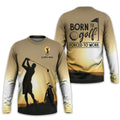 Born To Golf Forced To Work Custom Golf Polo Shirt, Golf Shirt, Gift For Golfers