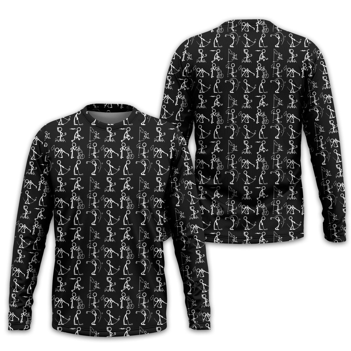 Black Golf Polo Shirt, Funny Golf Shirt, Gift For Golfers