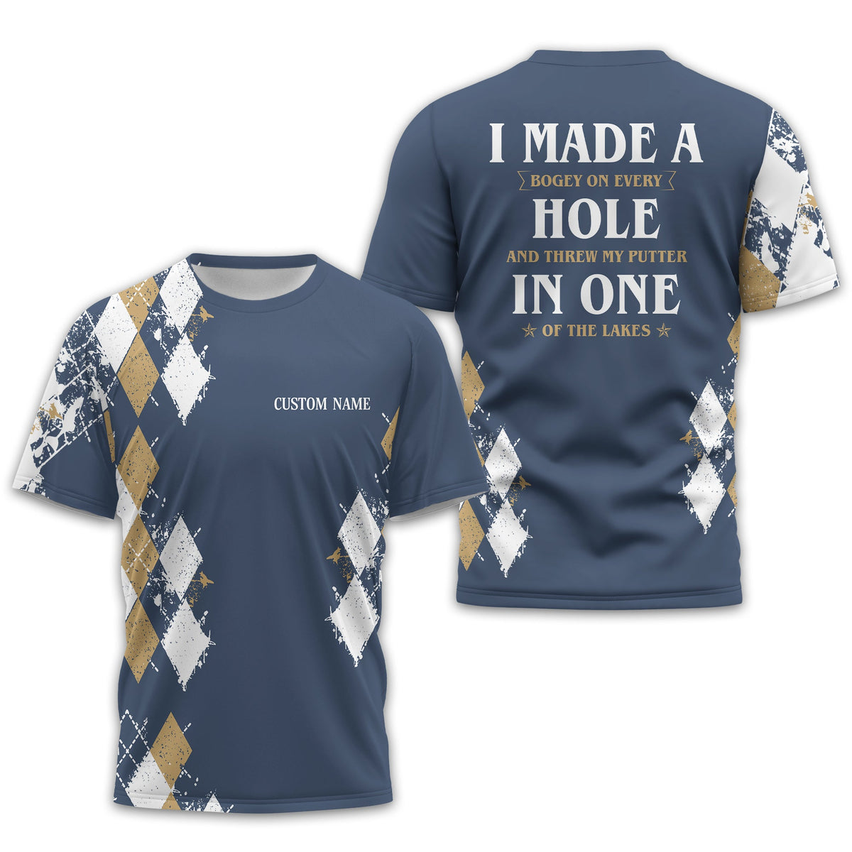 I Made A Bogey Personalized Golf Polo Shirt, Golf Shirt For Men, Gift For Golfers