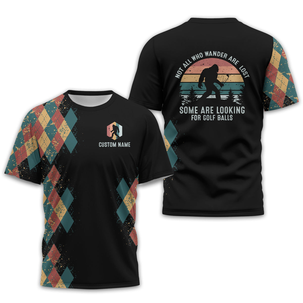 Not All Who Wander Are Lost Personalized Golf Polo Shirt, Golf Shirt For Men, Gift For Golfers