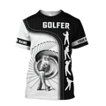 Golfer Swing Custom Name Golf Polo Shirt, Golf Apparel, Golf Gift For Men